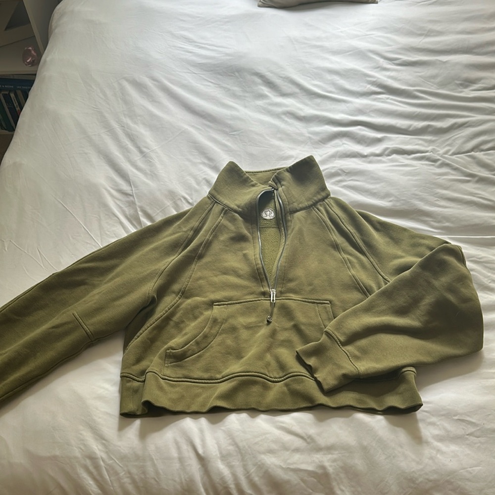 Scuba oversized funnel neck half zip